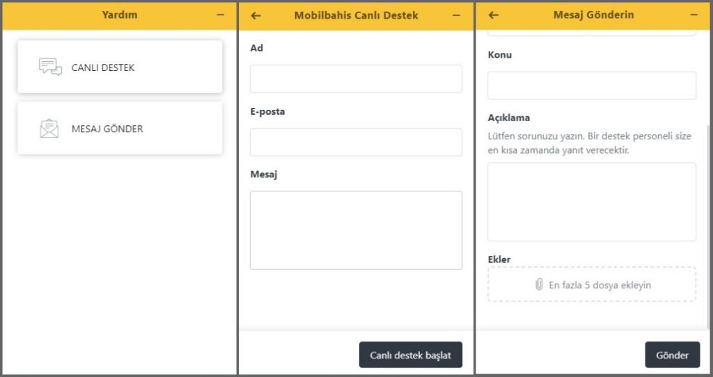 Mobilbahis774 ve Mobilbahis775 Canlı Destek